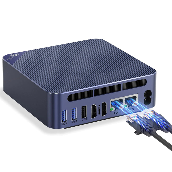 Beelink EQ13 Mini PC Intel Alder Lake-N100 (up to 3.4GHz) 16GB DDR4 500GB PCIe3.0 SSD Dual LAN Mini Computer Supports WiFi6 BT5.2 USB3.2 4K@60Hz Dual Display Home-Server/Network Firewall
