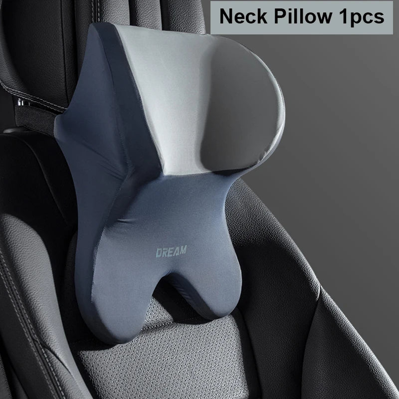 Car Lumbar Support Pillow with Memory Foam Comfort