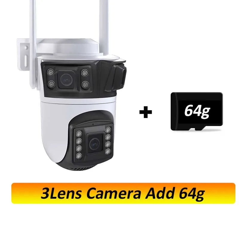 12MP 6K PTZ WiFi Camera – 8X Zoom Outdoor Security