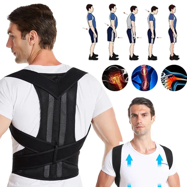 Adjustable Back Posture Corrector Brace for Pain Relief
