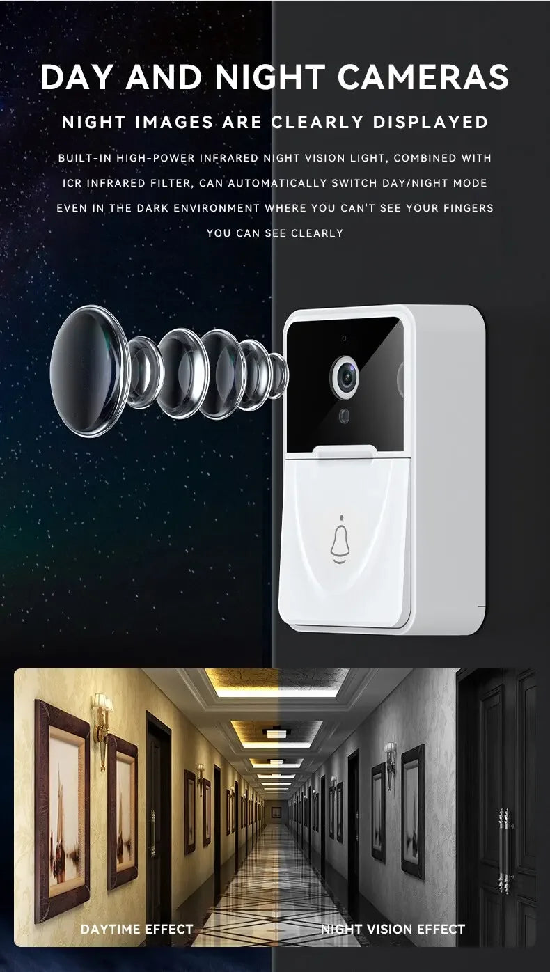 1080P Tuya Smart Video Doorbell – WiFi Wireless