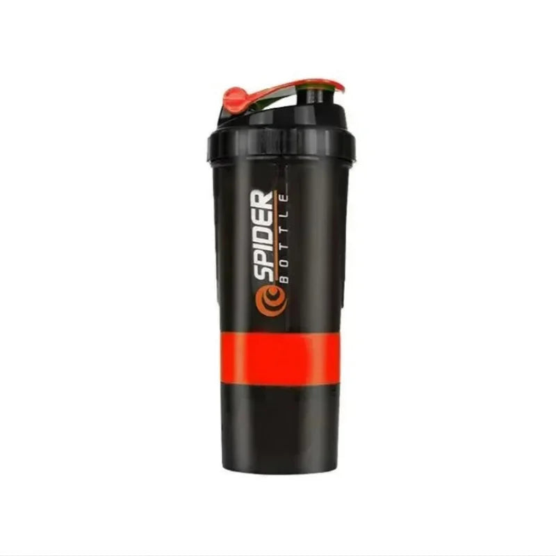 3-Layer Protein Shaker Bottle – Large Capacity Mixer