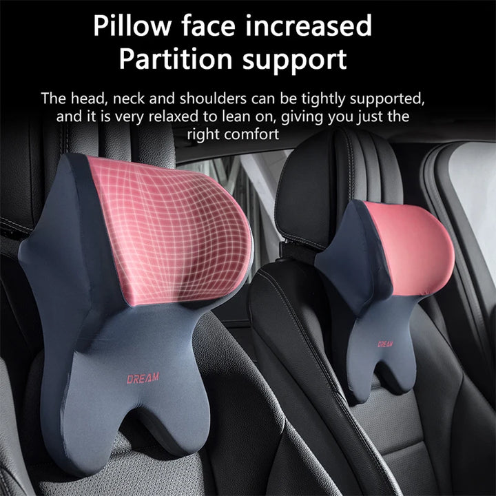 Car Lumbar Support Pillow with Memory Foam Comfort