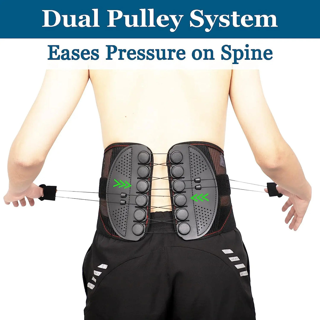Pulley Lumbar Support Back Brace for Lower Back Pain