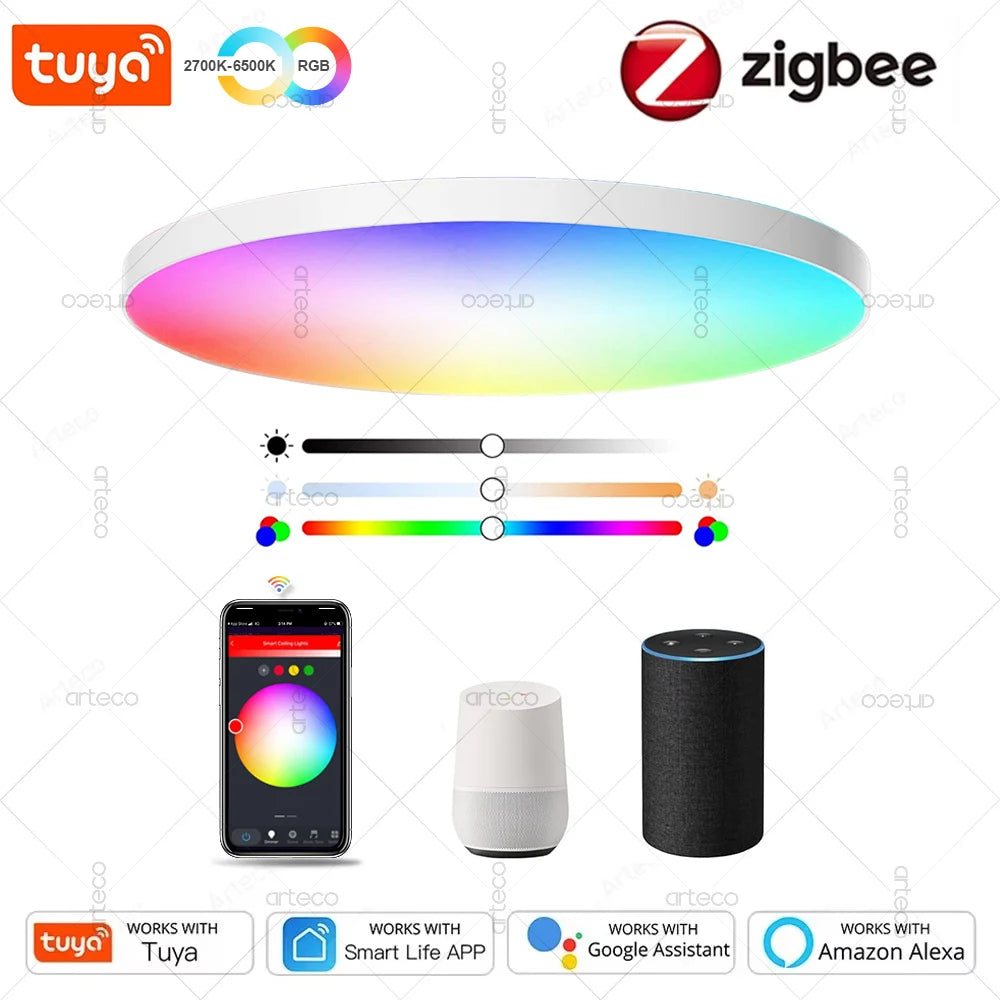 Zigbee Smart LED Ceiling Light 24W/40W – RGB + CW