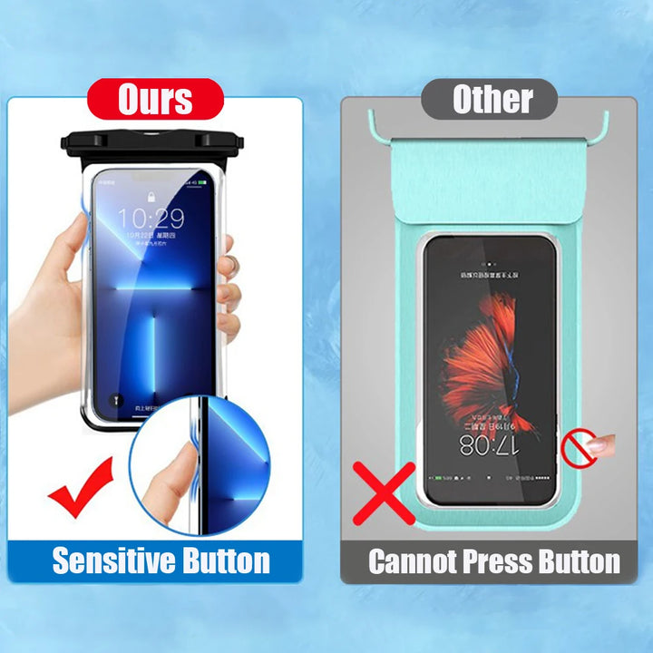 Universal Waterproof Phone Pouch for iPhone & Samsung