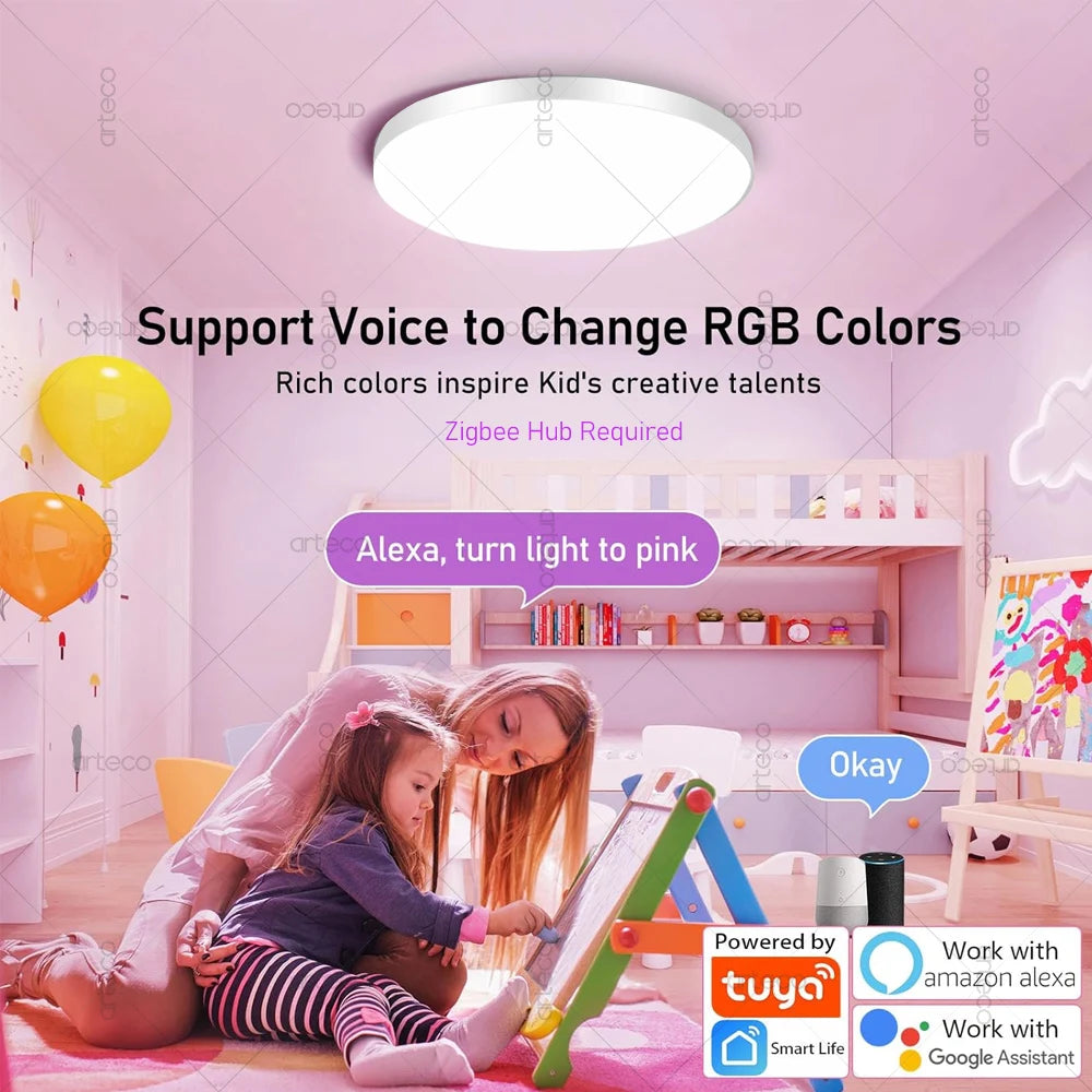 Zigbee Smart LED Ceiling Light 24W/40W – RGB + CW