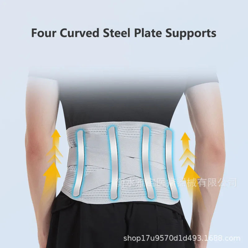 FEATOL Adjustable Lumbar Support Back Brace for Pain Relief
