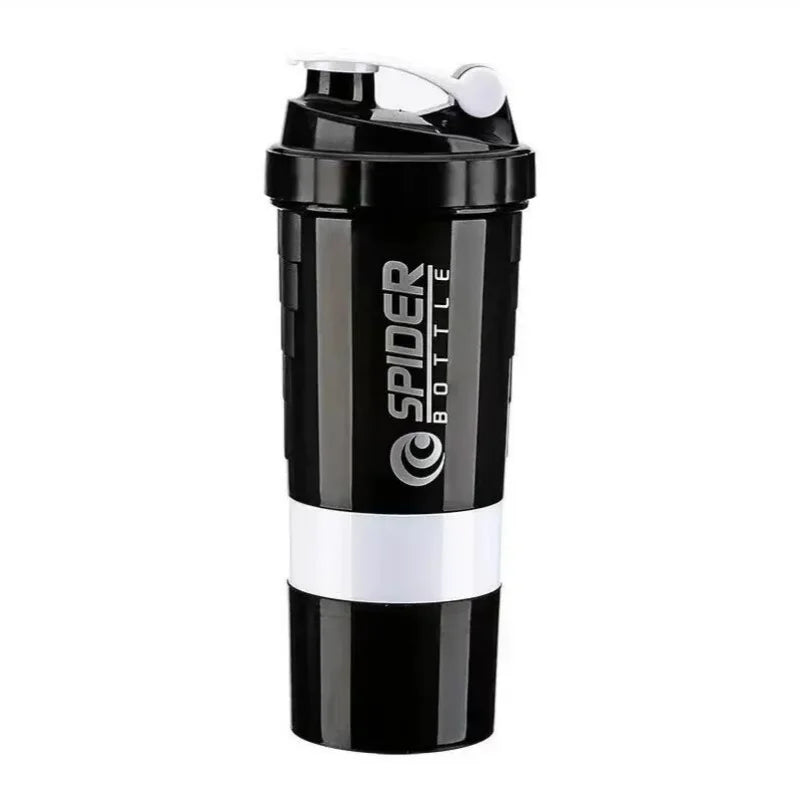 3-Layer Protein Shaker Bottle – Large Capacity Mixer