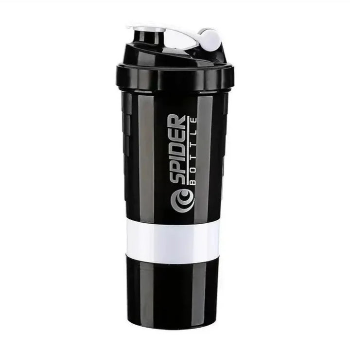 3-Layer Protein Shaker Bottle – Large Capacity Mixer
