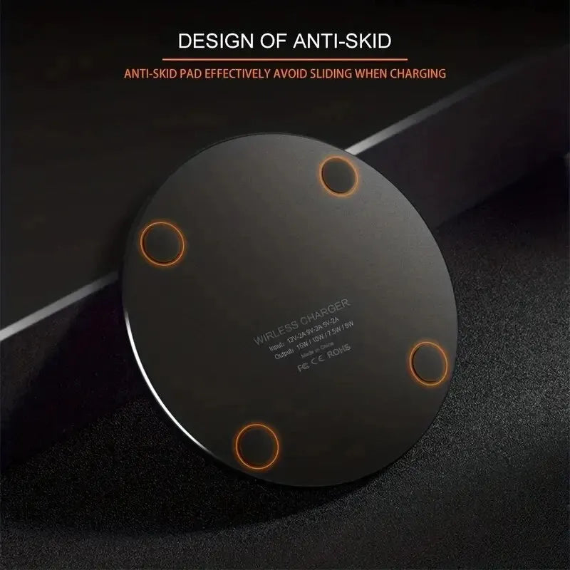 30W Fast Wireless Charger for iPhone & Samsung