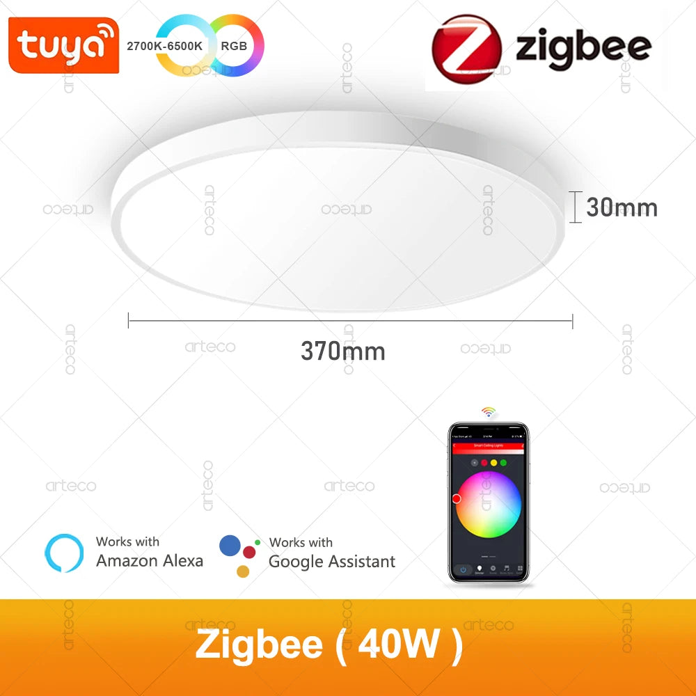 Zigbee Smart LED Ceiling Light 24W/40W – RGB + CW