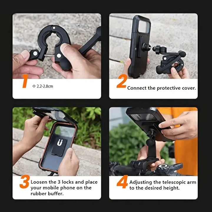 Universal 360° Magnetic Bike & Motorcycle Phone Holder GPS