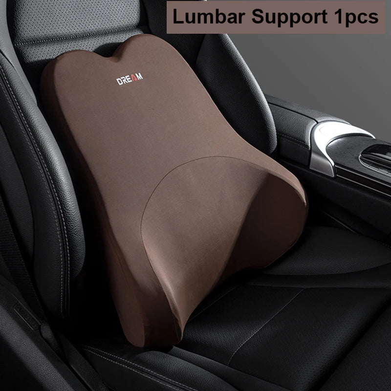 Car Lumbar Support Pillow with Memory Foam Comfort
