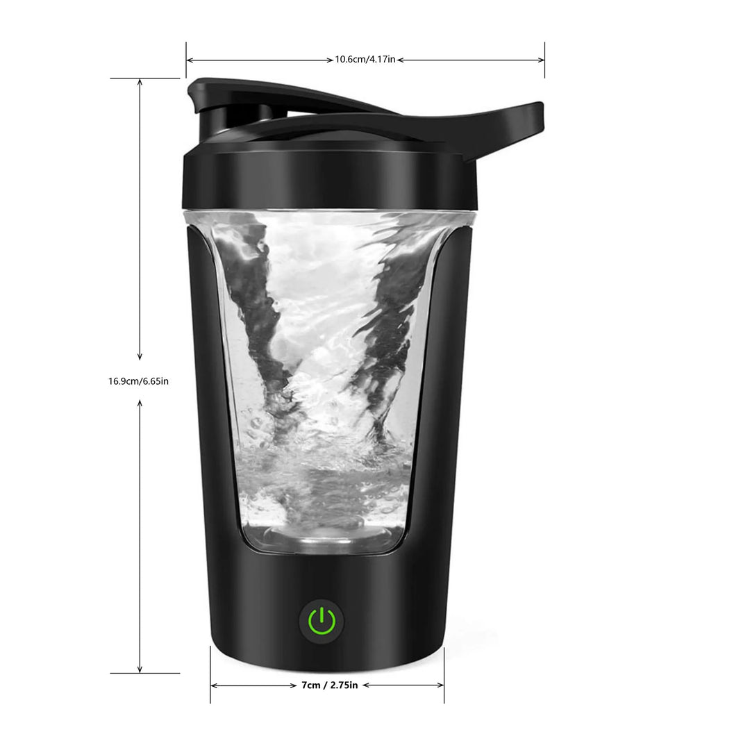 350ml Electric Protein Shaker Bottle – USB Rechargeable
