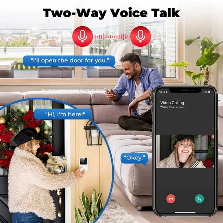 Tuya WiFi Video Doorbell – Wireless HD Smart Camera